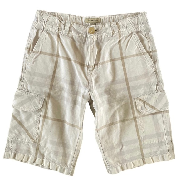 Burberry Cargo Plaid Shorts Boys 10 Years - Picture 9 of 9